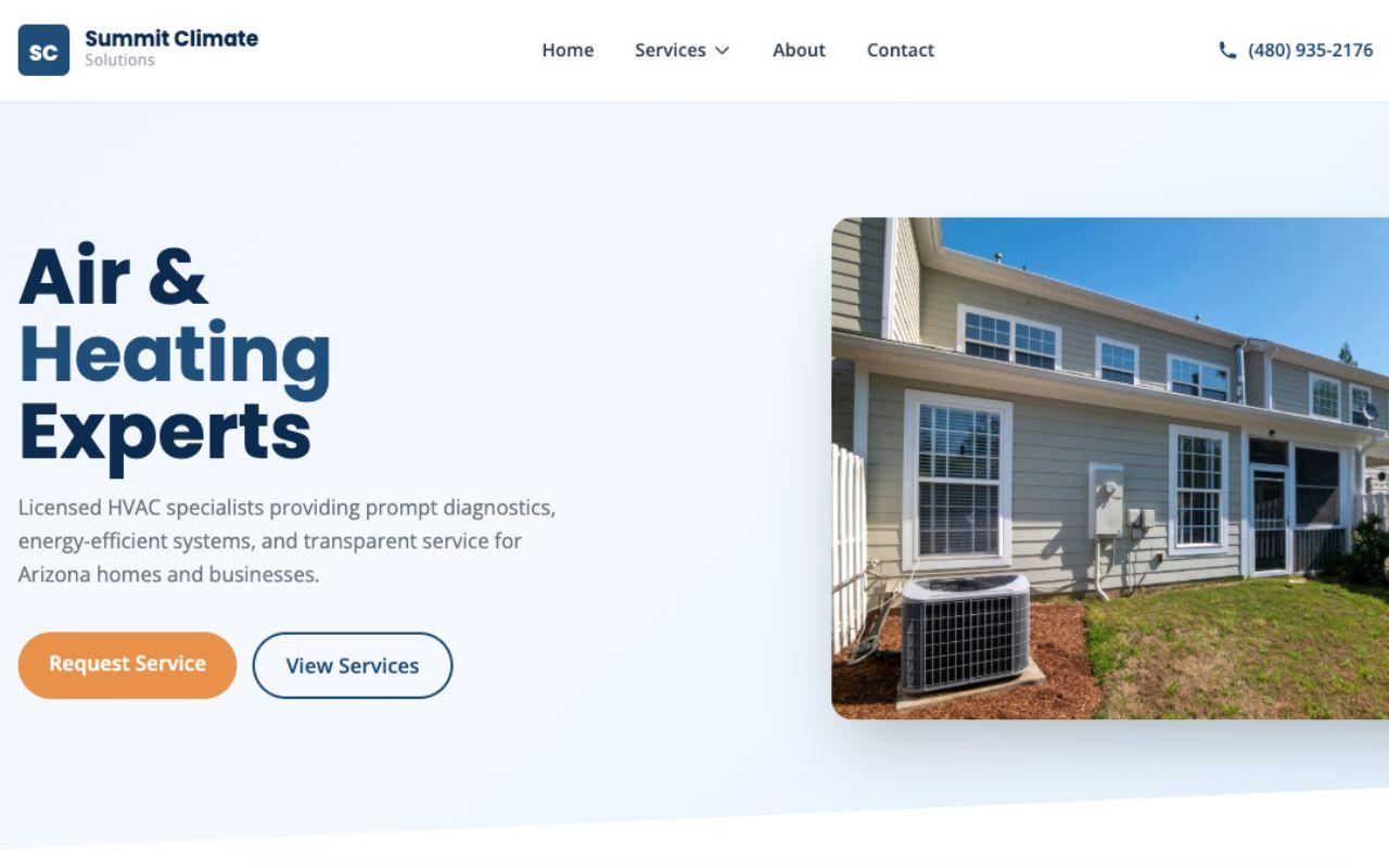 Summit Climate website