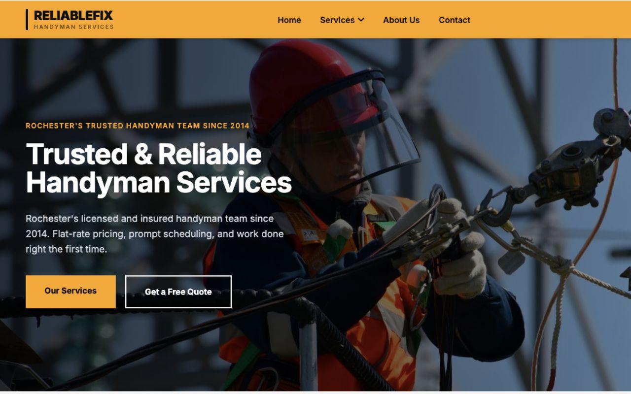 Reliablefix Handyman website